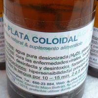 Botella de AG+
                Plata Coloiual